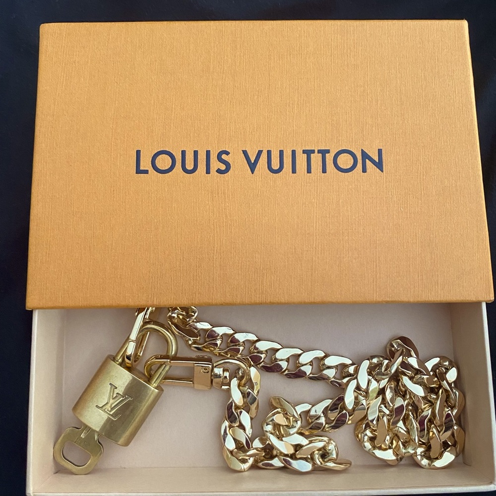 Authentic LV Padlock necklace with key